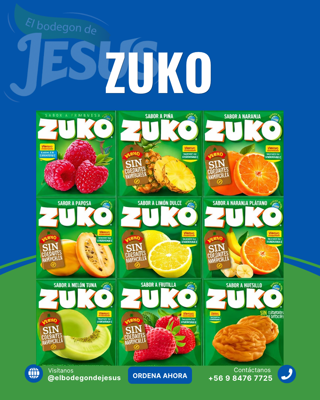 VARIEDAD DE JUGOS EN SOBRES