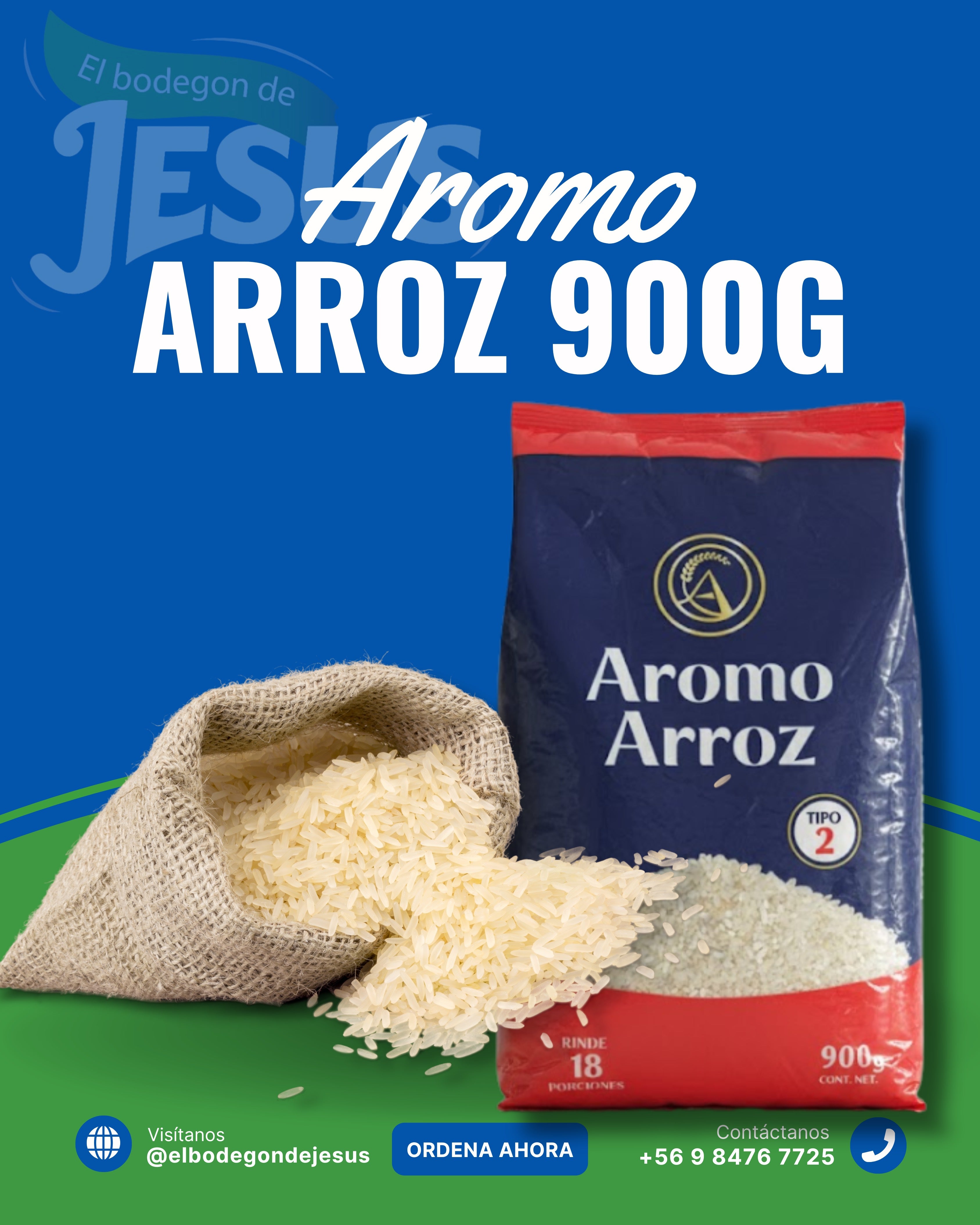 Manga 10 unidades de Arroz 900 g ( Aromo G2)