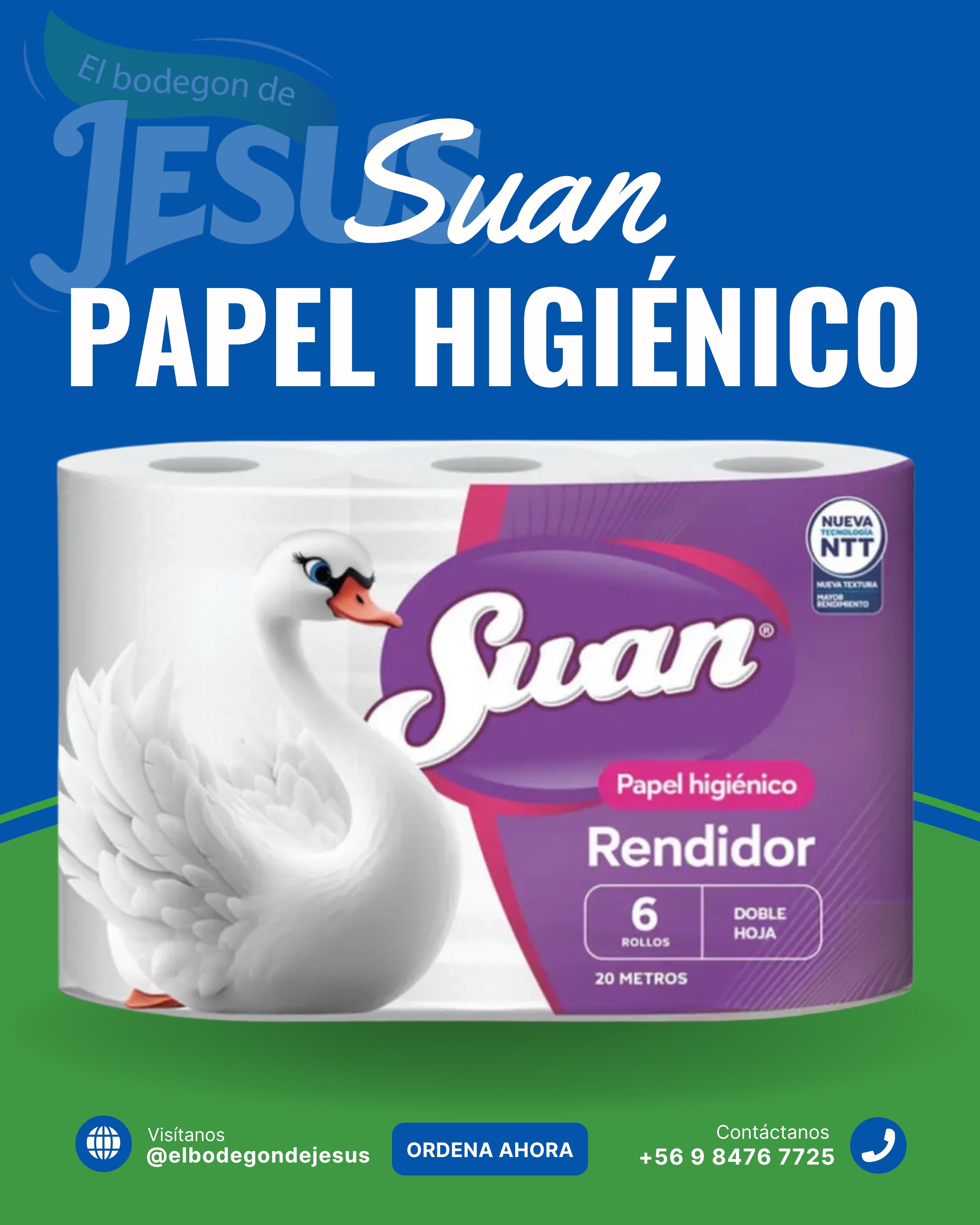 Confort Suan 48 Rollos ( 8 paquete de 6 doble hojas - 20m )