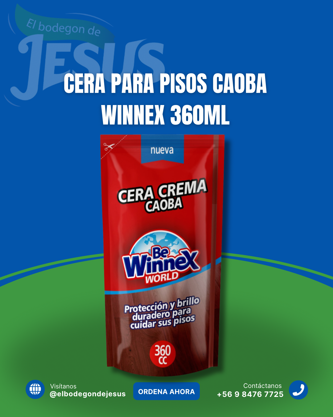 CERA PARA PISOS CAOBA